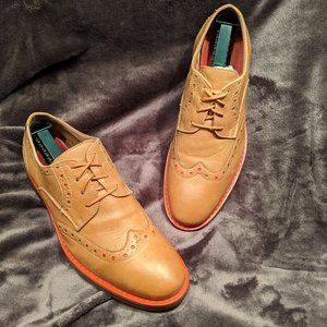 khaki leather dress shoes